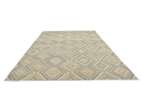 9x12 Zeigler Multicolor Afghan Hand Knotted Wool Area Rug